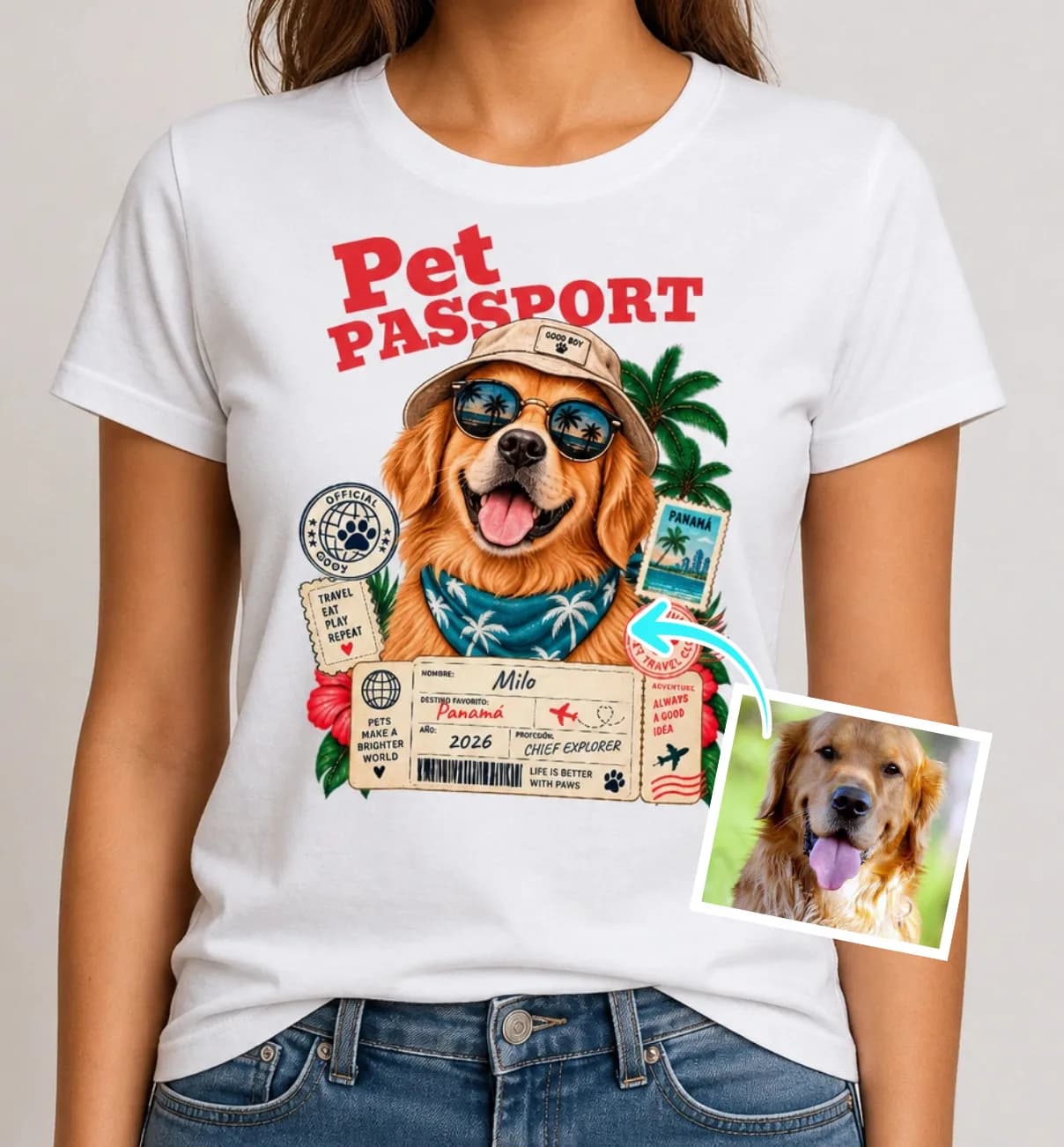 Camiseta Pets Passport