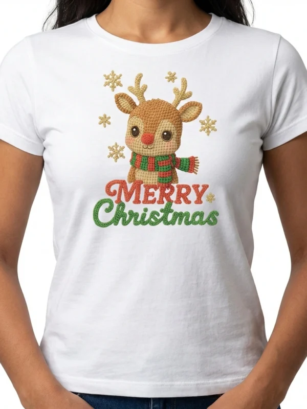 Camiseta Reno Crochet